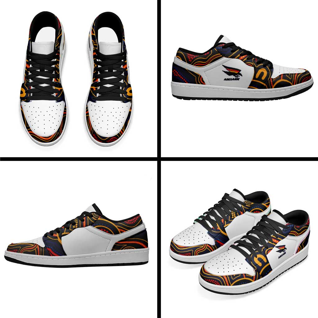 Adelaide Football 2026 Low Sneakers Aboriginal Art