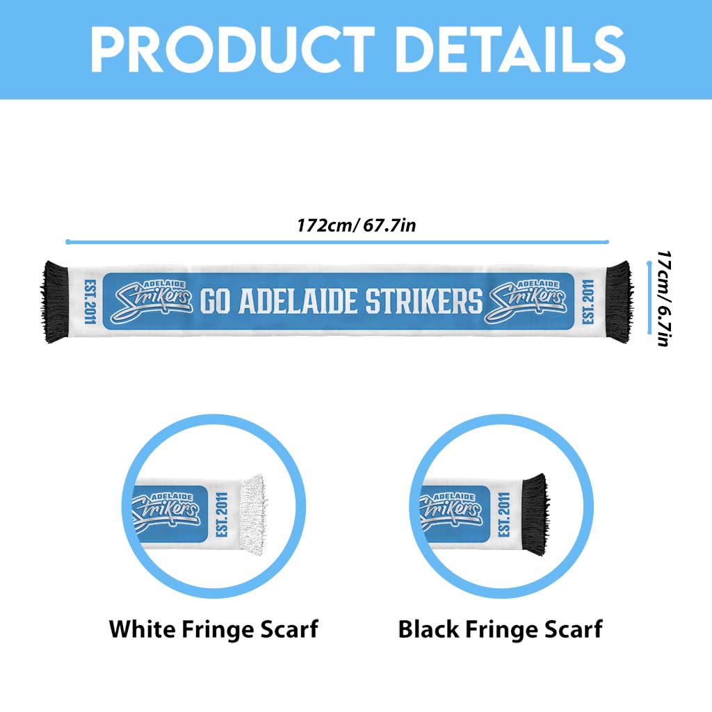 Adelaide Strikers Cricket Personalised Ruffneck Scarf 2026 Go Champions