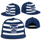 AFL Cats Football Snapback Cap Geelong Proud Indigenous Art - Aussie Hoodie