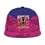 AFL Lions Football Snapback Cap Brisbane Premiers Back To Back Proud - Aussie Hoodie