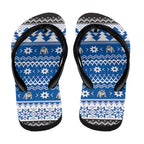 Angry Santa Bulldog Flip Flops Christmas Rugby League Spirit - Aussie Hoodie