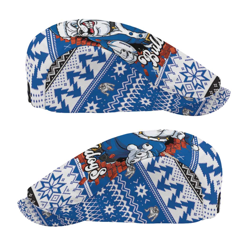 Angry Santa Bulldog Jeff Hat Christmas Rugby League Spirit - Aussie Hoodie