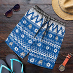 Angry Santa Bulldog Shorts for Men Christmas Rugby League Spirit - Aussie Hoodie