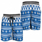 Angry Santa Bulldog Shorts for Men Christmas Rugby League Spirit - Aussie Hoodie