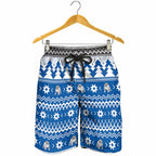Angry Santa Bulldog Shorts for Men Christmas Rugby League Spirit - Aussie Hoodie