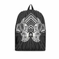 Aotearoa Kowhaiwhai Poutama Black Motif Backpack