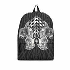 Aotearoa Kowhaiwhai Poutama Black Motif Backpack