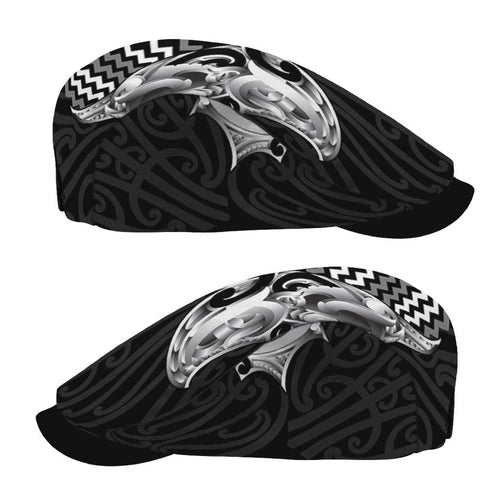 Aotearoa Kowhaiwhai Poutama Black Motif Jeff Hat