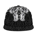 Aotearoa Kowhaiwhai Poutama Black Motif Snapback Cap