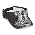 Aotearoa Kowhaiwhai Poutama Black Motif Sun Visor Cap