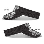 Aotearoa Kowhaiwhai Poutama Black Motif Sun Visor Cap