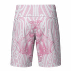 Aotearoa Kowhaiwhai Poutama Pink Motif Board Shorts