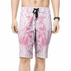 Aotearoa Kowhaiwhai Poutama Pink Motif Board Shorts