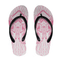 Aotearoa Kowhaiwhai Poutama Pink Motif Flip Flops