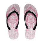 Aotearoa Kowhaiwhai Poutama Pink Motif Flip Flops