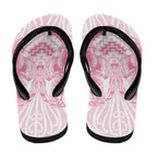 Aotearoa Kowhaiwhai Poutama Pink Motif Flip Flops