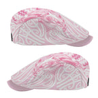 Aotearoa Kowhaiwhai Poutama Pink Motif Jeff Hat