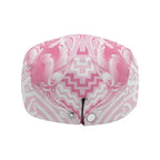 Aotearoa Kowhaiwhai Poutama Pink Motif Jeff Hat
