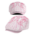 Aotearoa Kowhaiwhai Poutama Pink Motif Jeff Hat