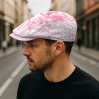 Aotearoa Kowhaiwhai Poutama Pink Motif Jeff Hat