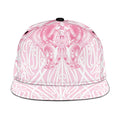 Aotearoa Kowhaiwhai Poutama Pink Motif Snapback Cap