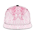 Aotearoa Kowhaiwhai Poutama Pink Motif Snapback Cap