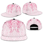 Aotearoa Kowhaiwhai Poutama Pink Motif Snapback Cap