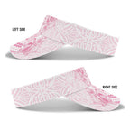 Aotearoa Kowhaiwhai Poutama Pink Motif Sun Visor Cap