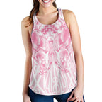 Aotearoa Kowhaiwhai Poutama Pink Motif Women Racerback Tank