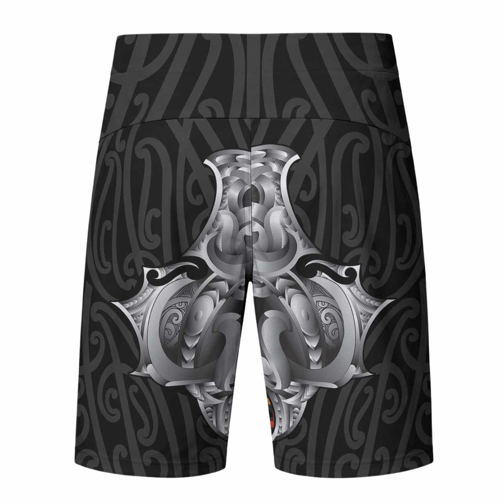 Aotearoa Kowhaiwhai Poutama Rainbow Motif Board Shorts