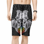 Aotearoa Kowhaiwhai Poutama Rainbow Motif Board Shorts
