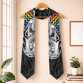 Aotearoa Kowhaiwhai Poutama Rainbow Motif Graduation Stole