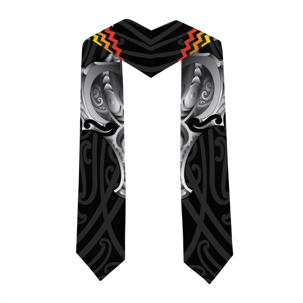 Aotearoa Kowhaiwhai Poutama Rainbow Motif Graduation Stole