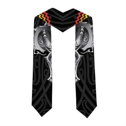 Aotearoa Kowhaiwhai Poutama Rainbow Motif Graduation Stole