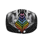 Aotearoa Kowhaiwhai Poutama Rainbow Motif Jeff Hat