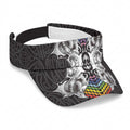 Aotearoa Kowhaiwhai Poutama Rainbow Motif Sun Visor Cap