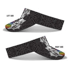 Aotearoa Kowhaiwhai Poutama Rainbow Motif Sun Visor Cap