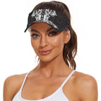 Aotearoa Kowhaiwhai Poutama Rainbow Motif Sun Visor Cap