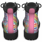 Aotearoa Kowhaiwhai Taniko Patchwork Rainbow Motifs All Season Boots