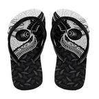 Aotearoa Lawn Bowls Flip Flops Maori and Silver Fern Half Style - Aussie Hoodie