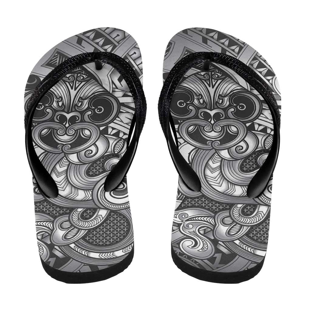 Aotearoa Maori Hei Tiki Flip Flops Kiwikiwi Kowhaiwhai Puhoro Motif