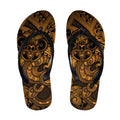 Aotearoa Maori Hei Tiki Flip Flops Koura Kowhaiwhai Puhoro Motif