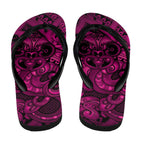 Aotearoa Maori Hei Tiki Flip Flops Mawhero Kowhaiwhai Puhoro Motif