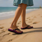 Aotearoa Maori Hei Tiki Flip Flops Mawhero Kowhaiwhai Puhoro Motif