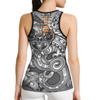 Aotearoa Maori Hei Tiki Hollow Tank Top Kiwikiwi Kowhaiwhai Puhoro Motif
