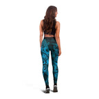 Aotearoa Maori Hei Tiki Leggings Kikorangi Kowhaiwhai Puhoro Motif