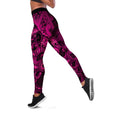 Aotearoa Maori Hei Tiki Leggings Mawhero Kowhaiwhai Puhoro Motif