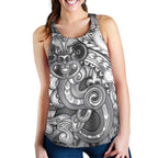 Aotearoa Maori Hei Tiki Women Racerback Tank Kiwikiwi Kowhaiwhai Puhoro Motif
