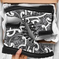 Aotearoa Maori Kowhaiwhai All Season Boots Kiwikiwi Puhoro and Patiki