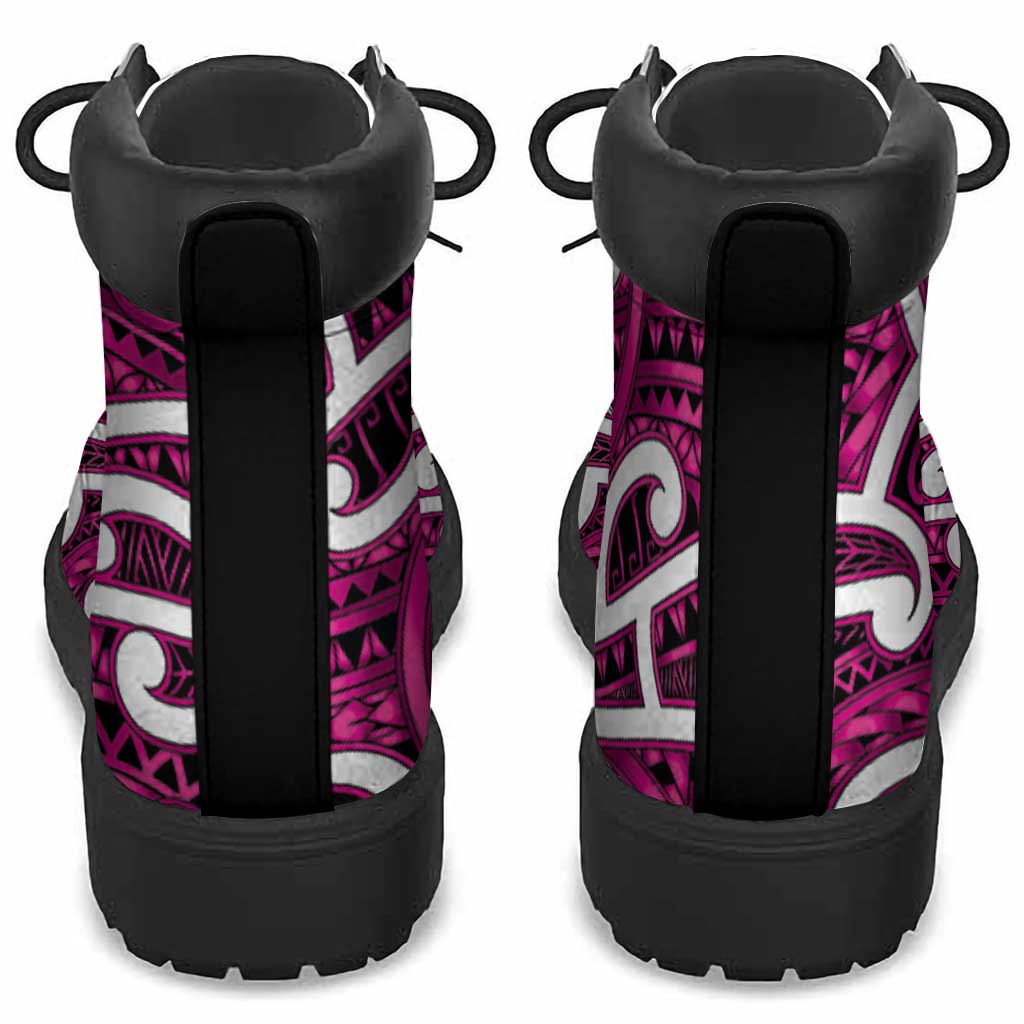 Aotearoa Maori Kowhaiwhai All Season Boots Mawhero Puhoro and Patiki